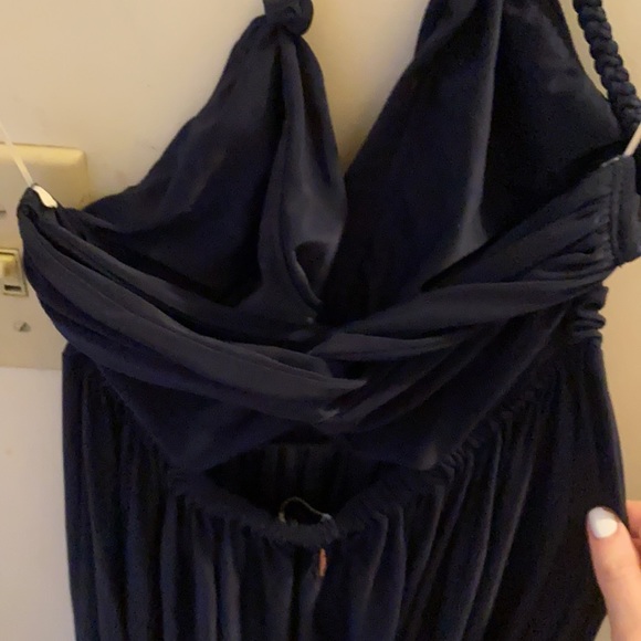 Misa Los Angeles navy low back maxi - Picture 5 of 5